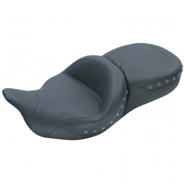 Mustang 79547 Standard Touring One-Piece Seat, Black for Harley FL Touring (2008-)