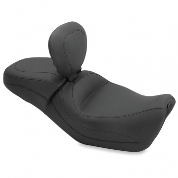 view Mustang 79786 Standard Touring One-Piece Seat, Black for Harley Street (2015-)