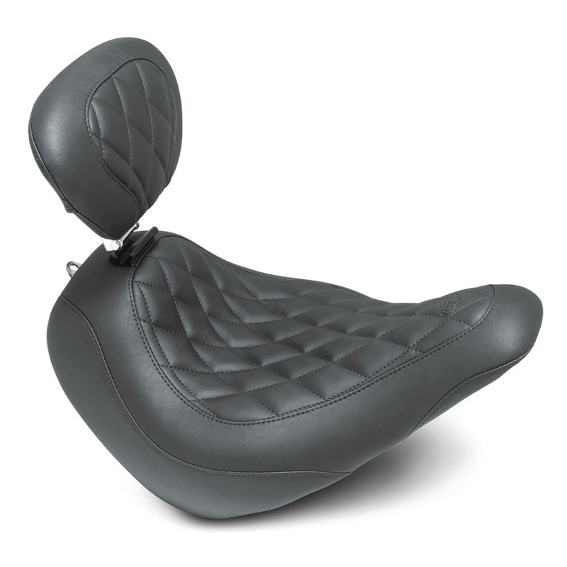 Mustang 83043 Wide Tripper Solo Seat for Harley-Davidson Low Rider