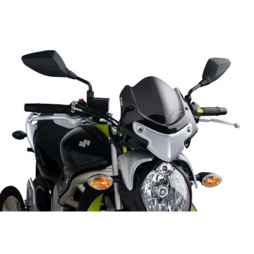 view Puig 4951F Naked New Generation Windshield, Dark Smoke for Suzuki SFV650 (2009-2016)