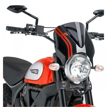 Puig 7652F Retrovision Windshield for Ducati Scrambler (2015-)