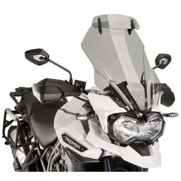 Puig 8916H Touring Screen with Visor, Smoked for Triumph Tiger 1200 XCx, XCa (2016-)