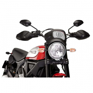 view Puig 8949J Hand Guards, Matte Black for Ducati Scrambler models