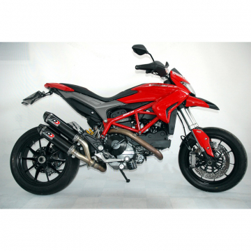 view QD ADUC0400002 Twin "Slip-On" Exhaust Set for Ducati Hypermotard 821 (2013-)