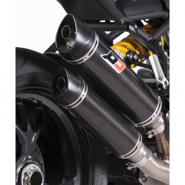 view QD ADUC0410002-1 Euro 4 Slip-on Exhaust for Ducati Monster 1200/S (2016-2017)