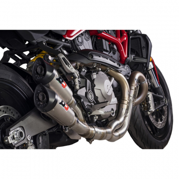 view QD ADUC0520005 Twin Gunshot Euro4 Exhaust for Ducati Monster 821 / 1200S (2017-)
