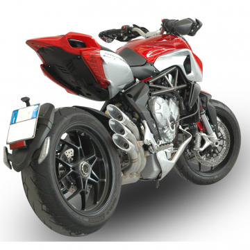 view QD AMVA0010001-3 Power Gun 3 Slip-on Exhaust System for MV Agusta Rivale 800