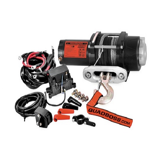 Quadboss Winch 2500lb With Dyneema Rope Accessories International