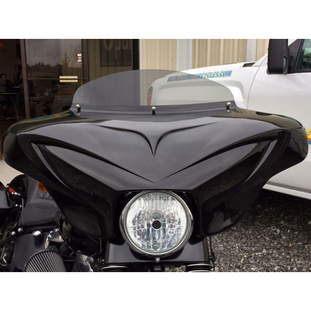 Reckless Dark Night Batwing Fairing for Harley, Honda, and Yamaha
