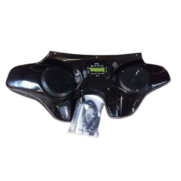 view Reckless Motorcycles Batwing Fairing with Stereo Dyna / Street Bob