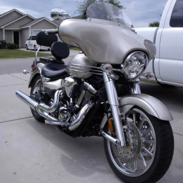Reckless Motorcycles Batwing Fairing with Stereo for Yamaha Roadliner
