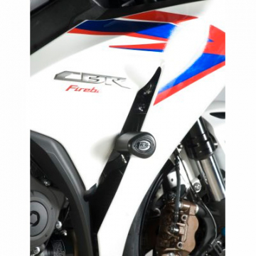 view R&G CP0305WH Aero no-cut Frame Sliders, White for Honda CBR1000RR '12-'16