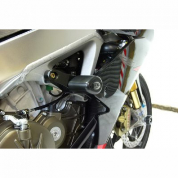 R&G Aero Style Frame Sliders White for Aprilia RSV-4 Factory, V4 Tuono