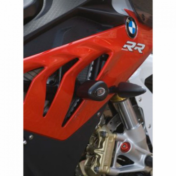view R&G Aero no-cut Frame Sliders, White for BMW S1000RR (2012-2014)