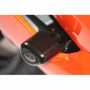 R&G CP0204WH Aero Style Frame Sliders, White for Kawasaki ZX-6R '07-'10