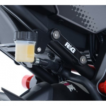 R&G BLP0032.BK Rear Foot Rest Blanking Kit for Yamaha FZ-07 (2014-current)