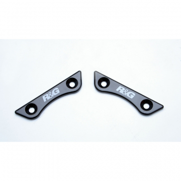 view R&G BLP0065BK Rear Footrest Blanking Plates for Kawasaki Z900 (2017-)