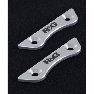 view R&G BLP0065SI Rear Footrest Blanking Plates for Kawasaki Z900 (2017-)