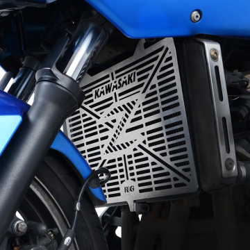 view R&G BRG0003SS Stainless Steel Radiator Guard for Kawasaki Z750, Z1000 & Z800
