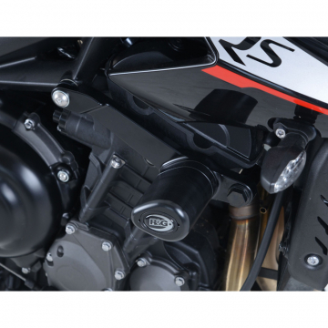 R&G CP0430BL Aero Style Frame Sliders for Triumph Street Triple R/S/RS 765 18-up
