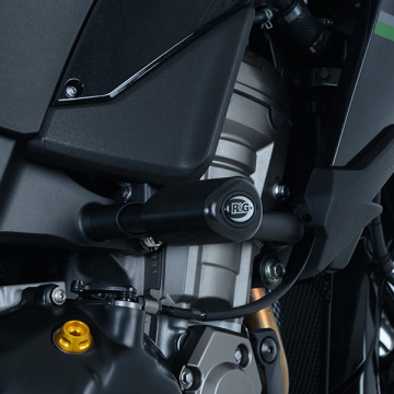 view R&G CP0459WH Aero Style Crash Protectors, White for Kawasaki Versys 1000 (2019-)