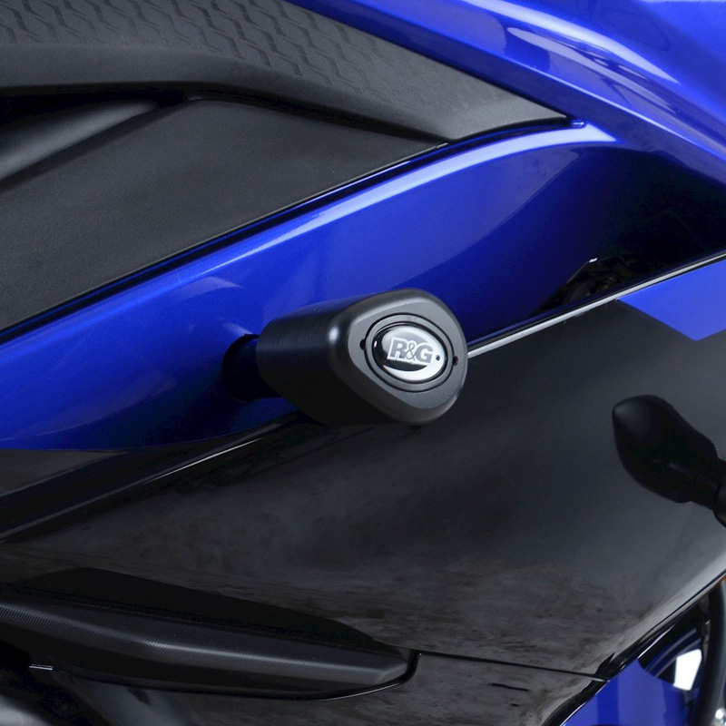 R&G CP0465 Aero Style Front Mount Frame Sliders for Yamaha YZFR3 (2019