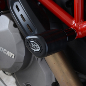 view R&G CP0470BL Aero Style Front Mount Frame Sliders for Ducati Hypermotard 950 / DesertX