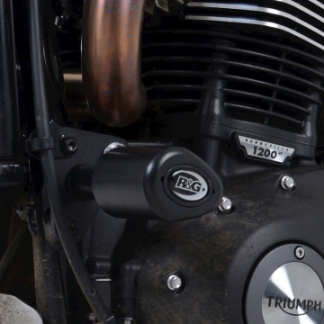 view R&G CP0478BL Aero Style Front Mount Frame Sliders Triumph Scrambler 1200 XC/XE '19-'20
