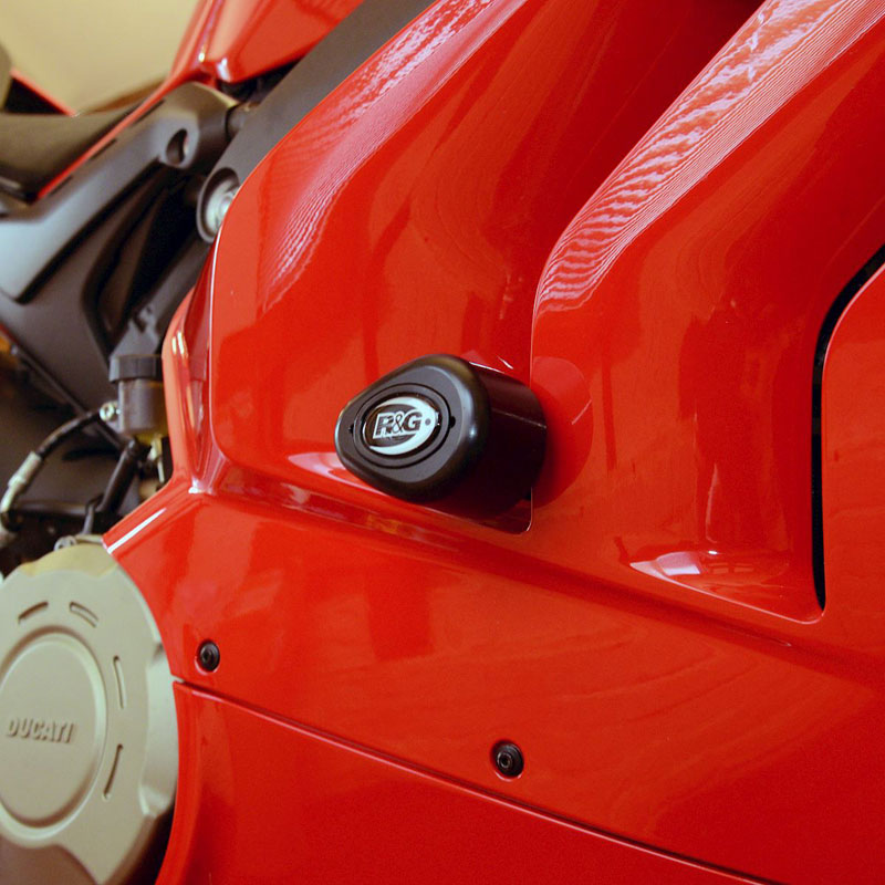 R&G Crash Protectors Schwarz - Aero Style Ducati Diavel 2011