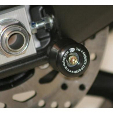view R&G CR0002BK Cotton Reel Swingarm Spools for Aprilia / Ducati / Triumph & Yamaha models