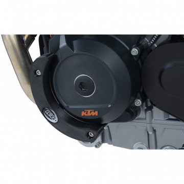 R&G ECS0128BK Engine Case Slider, Left for KTM 790 Duke (2018-)