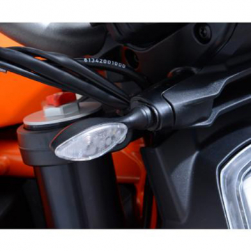 R&G FAP0005.BK Front Indicator Adapter Kit for KTM 1290 Super Duke (2014-current)