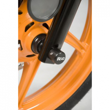 view R&G FP0104BK Front Axle Sliders for Honda CBR250R and CBR300R