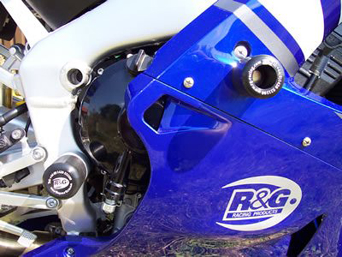 Classic Style Yamaha YZF-R6 2013 R&G White Crash Protectors