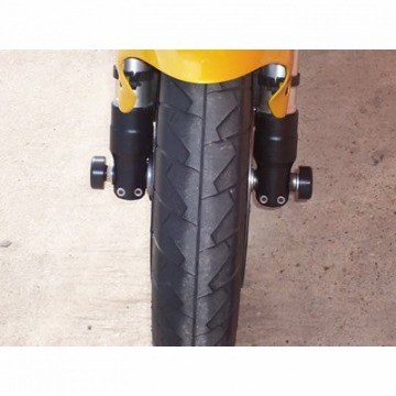 view R&G Front Axle Sliders for Triumph Daytona T595 & 955i