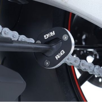 view R&G PKS0066.SI Kickstand Shoe, Silver for BMW S1000RR (2015-)