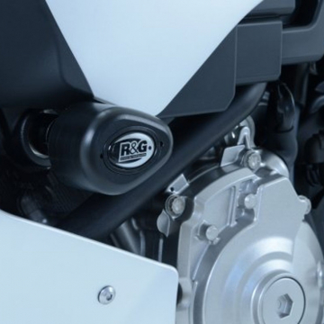 view R&G CP0388WH Aero Style Frame Sliders, White for Yamaha YZF-R1 (2015-)