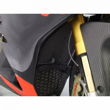 R&G Radiator Guard Black for Aprilia RSV4-R '09-10