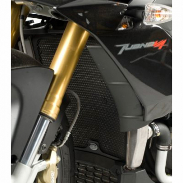 R&G Radiator Guard Black for Aprilia V4 Tuono '11-'14