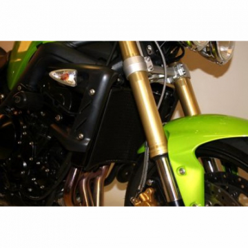 R&G Radiator Guard Titanium for Triumph Street Triple '07-'12