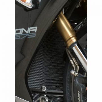 R&G RAD0145.BK Radiator Guard, Black for Triumph 675 Daytona (2013-current)