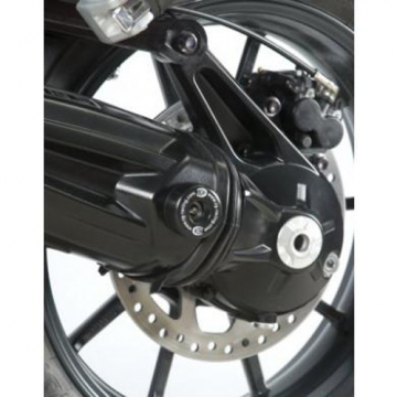 R&G SP0033BK Rear Axle Sliders for Triumph Tiger 1200 Explorer '12-'15 and 1200 Trophy '13