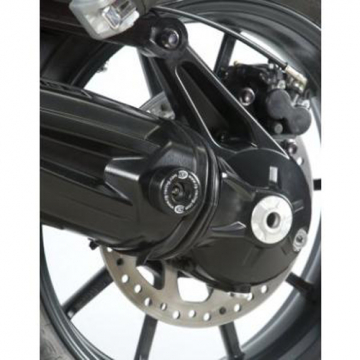 view R&G SP0033BK Rear Axle Sliders for Triumph Tiger 1200 Explorer '12-'15 and 1200 Trophy '13