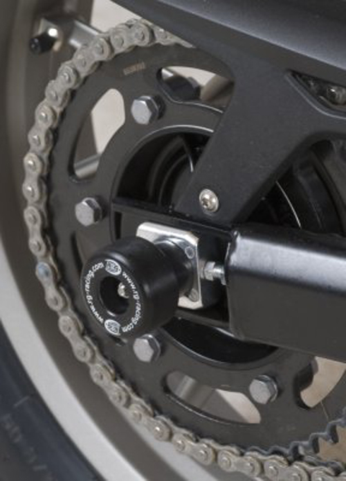 R&G SP0044BK Rear Axle Sliders for Husqvarna TR650 Strada/Terra (2012