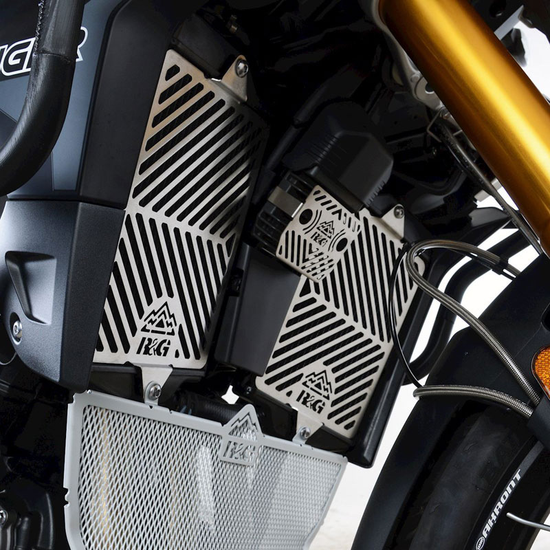R&G SRG0084SS Radiator Guard, Stainless Steel for Triumph Tiger
