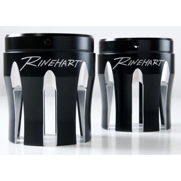 view Rinehart Slip-on 4" Exhaust w/ Castle Caps for Indian Touring models (2014-)