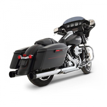 view Rinehart Slip-on 4" Exhaust w/ Merge Caps for Harley Touring (2017-)