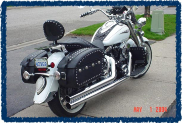view Sage Brush Engine Guard Chaps - Road Star with Barons Bar