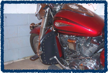 view Sage Brush Engine Guard Chaps - Road Star with OEM Big Bar
