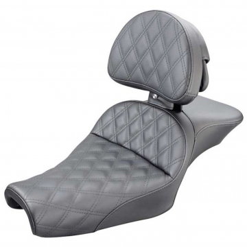 view Saddlemen 807-11-030LS Explorer LS Seat with Backrest for Harley Sportster (2004-)